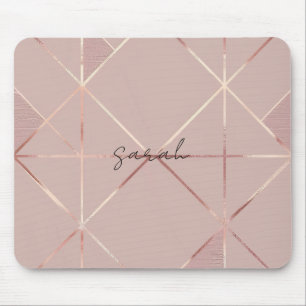 Tapis De Souris Pad de souris rose Gold