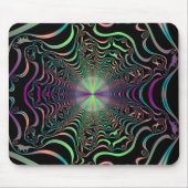 Tapis De Souris Pad de souris Web fractal Pastel Abstrait (Devant)
