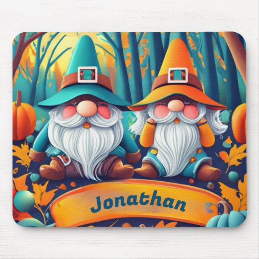 Tapis De Souris Pad Gnome Personnalisé, Pad Souris. (Devant)