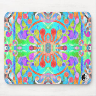 Tapis De Souris Pad Mandala très coloré