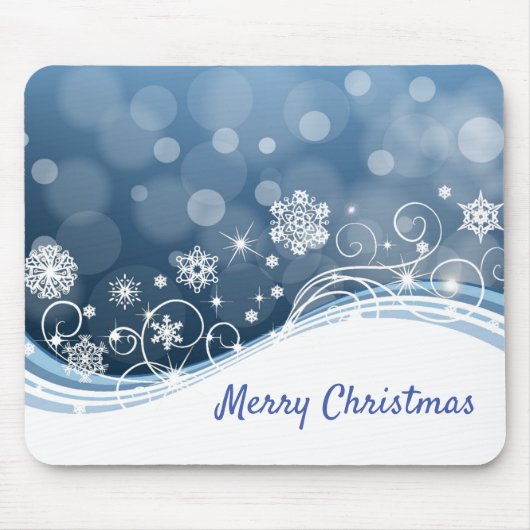 Tapis De Souris Pad Snowflics de vacances (Devant)