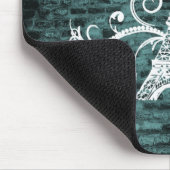 Tapis De Souris Pad Souris Tour Eiffel turquoise (Coin)