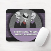 Tapis De Souris Pad souris - Zone 51 aliens plaisanterie (Avec souris)