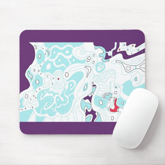 Tapis De Souris Pad Spacy Abstrait Mousepad (Avec souris)