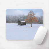 Tapis De Souris Paddock couvert de neige (Avec souris)