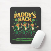 Tapis De Souris Paddy's Back Funny Trump St Patrick Day Leopard (Avec souris)