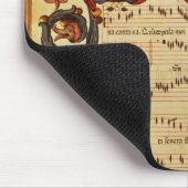 Tapis De Souris Page de notation musicale avec historiated (Coin)