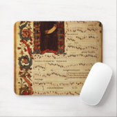 Tapis De Souris Page de notation musicale avec historiated (Avec souris)