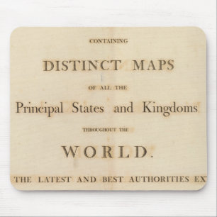 Tapis De Souris Page de titre du nouvel atlas universel