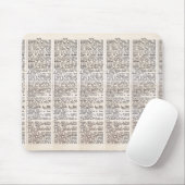 Tapis De Souris Page Dictionnaire de l'auteure (Avec souris)