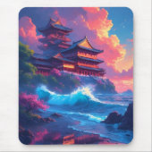 Tapis De Souris Pagode Dreamwave au bord de la mer (Devant)