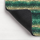 Tapis De Souris Paillettes de Saint-Patrick Vert Doré Brillantes (Coin)
