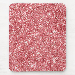 Tapis De Souris Paillettes roses scintillantes glamour