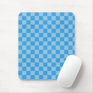 Tapis De Souris Paillettes Vérificateur Bleu
