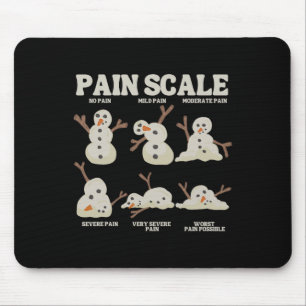 Tapis De Souris Pain Échelle Neige Nourriture Noël Noël Noël Noël 