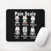 Tapis De Souris Pain Scale Cute Nurse Skeleton Halloween Trauma Fu (Avec souris)