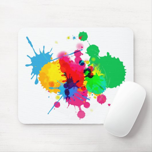 Tapis De Souris Paint coloré (Avec souris)