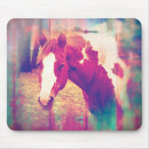 Tapis De Souris Paint Horse Grunge