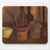 Tapis De Souris Paintbrusks Still Life en Pot par Vincent van Gogh (Devant)