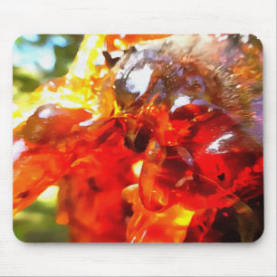 Tapis De Souris Painti Abstrait Abstrait de l'arbre d'abricot