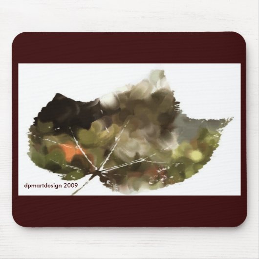 Tapis De Souris _Painting-leaf-dark, dpmartdesign 2009 (Devant)