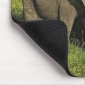 Tapis De Souris Paire d'éléphants africains Masai Mara (Coin)