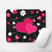 Tapis De Souris Paires de coeurs (Avec souris)