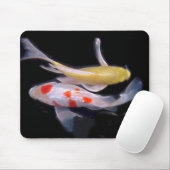 Tapis De Souris Paires dramatiques de Koi (Avec souris)