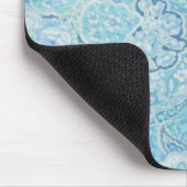Tapis De Souris Paisley bleu Mousepad (Coin)