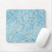 Tapis De Souris Paisley bleu Mousepad (Avec souris)