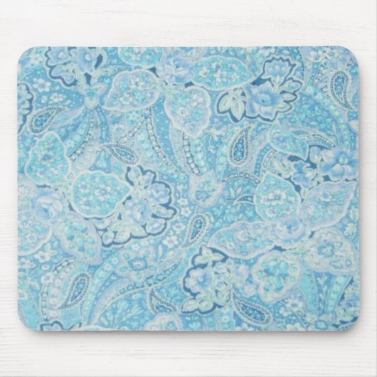 Tapis De Souris Paisley bleu Mousepad (Devant)