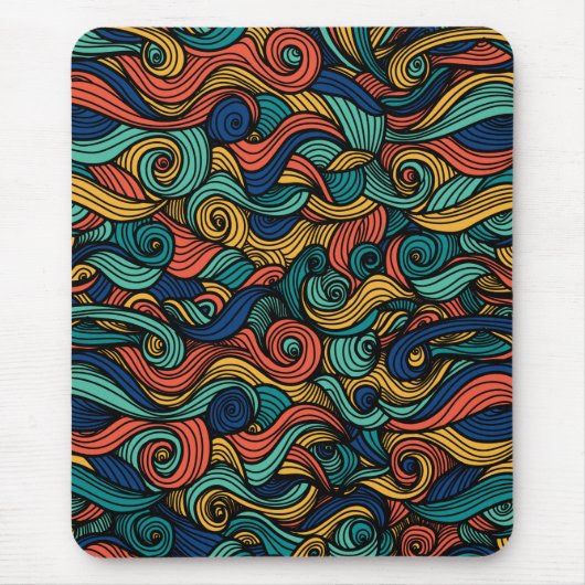 Tapis De Souris Paisley haché (Devant)