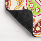 Tapis De Souris Paisley multicolore Mousepad (Coin)