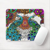Tapis De Souris Paisley Peacocks (Avec souris)