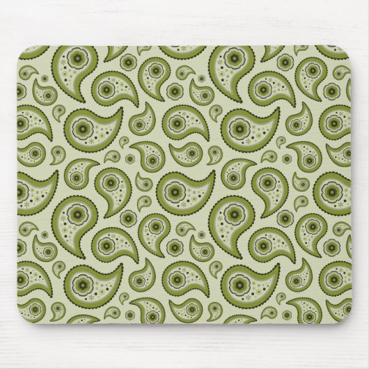 Tapis De Souris Paisley vert (Devant)