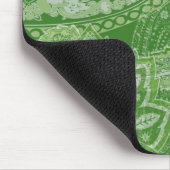 Tapis De Souris Paisley vert Mousepad (Coin)