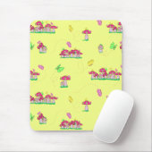 Tapis De Souris Paix Amour Champignons (Avec souris)