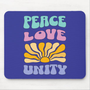 Tapis De Souris Paix Amour Unité