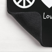 Tapis De Souris Paix, Amour & Vélos Mousepad (Coin)