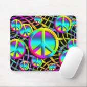 Tapis De Souris PAIX colorée (Avec souris)