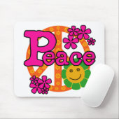 Tapis De Souris paix du style 60s (Avec souris)