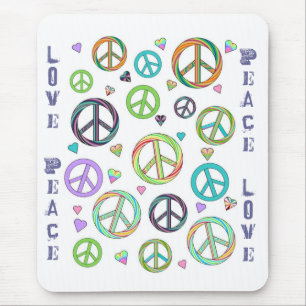 Tapis De Souris Paix et amour