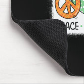 Tapis De Souris Paix et Amour et Automne Citrouille Autum Happy Fa (Coin)