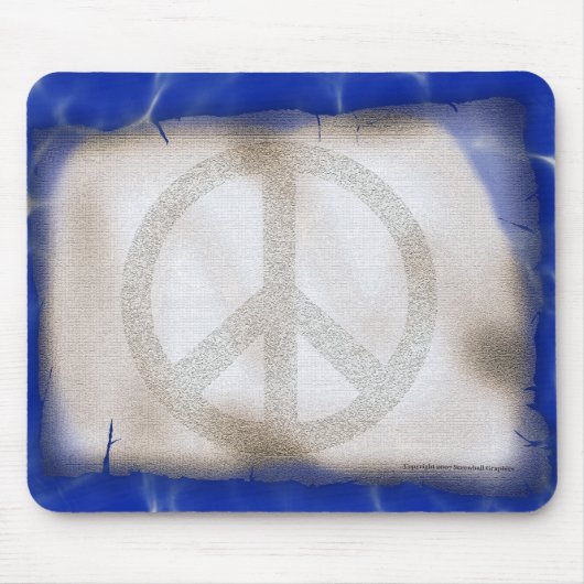 Tapis De Souris Paix Mousepad (Devant)