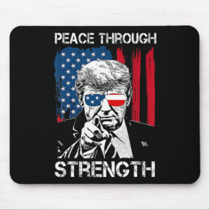 Tapis De Souris Paix par la force Trump Opération Minuit Ha