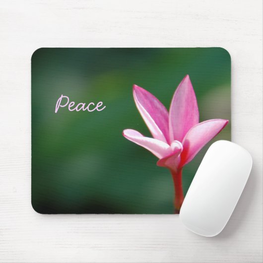 Tapis De Souris Paix rose Mousepad (Avec souris)