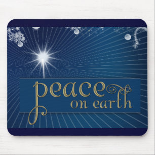 Tapis De Souris Paix sur terre… dans la paix merveilleuse