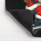 Tapis De Souris Pajama de Noël père Noël Riding Scooter Pour Les J (Coin)