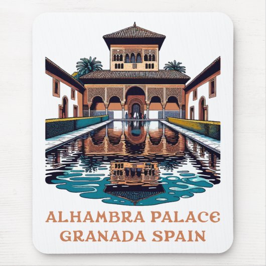 Tapis De Souris Palais Alhambra Grenade Espagne (Devant)