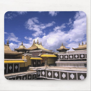 Tapis De Souris Palais du Potala à l'intérieur avec des clochers à